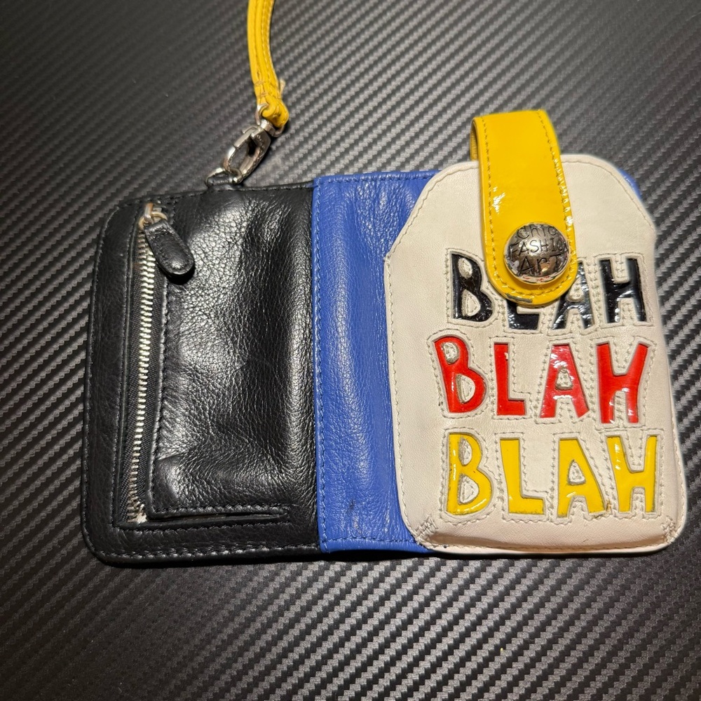 💛 Brighton Blah Blah Blah Chic Fashion Art Phone Case Wallet 💙 - Picture 5 of 11